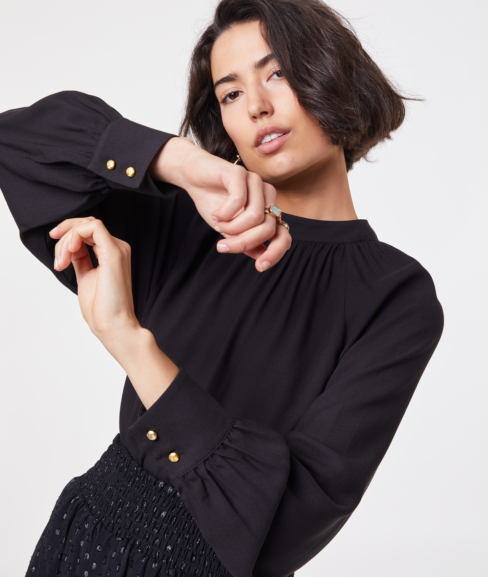 abullonada, escote espalda - MARISA - -