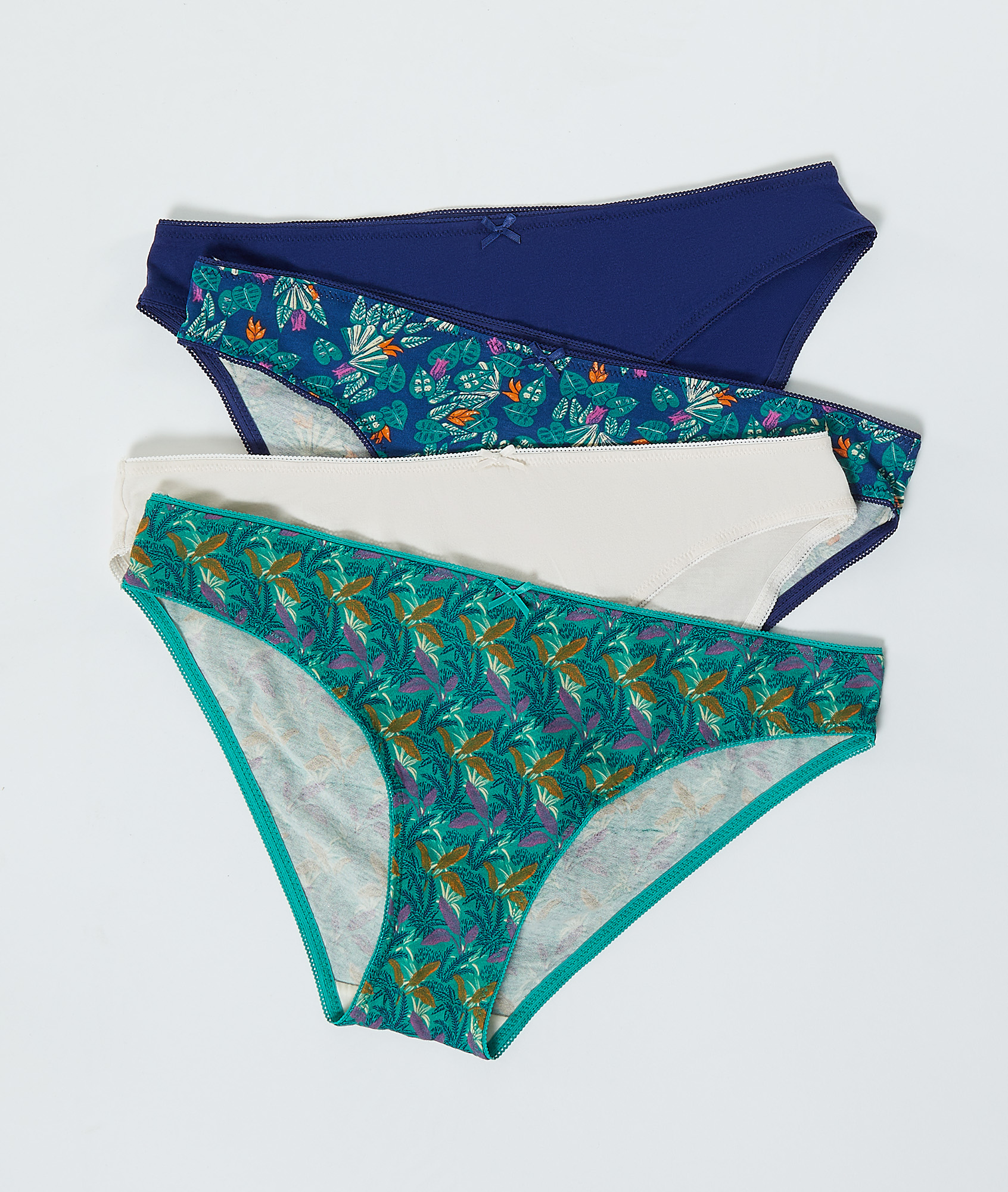 Lote de 4 estampadas PERA - MARINE - ETAM