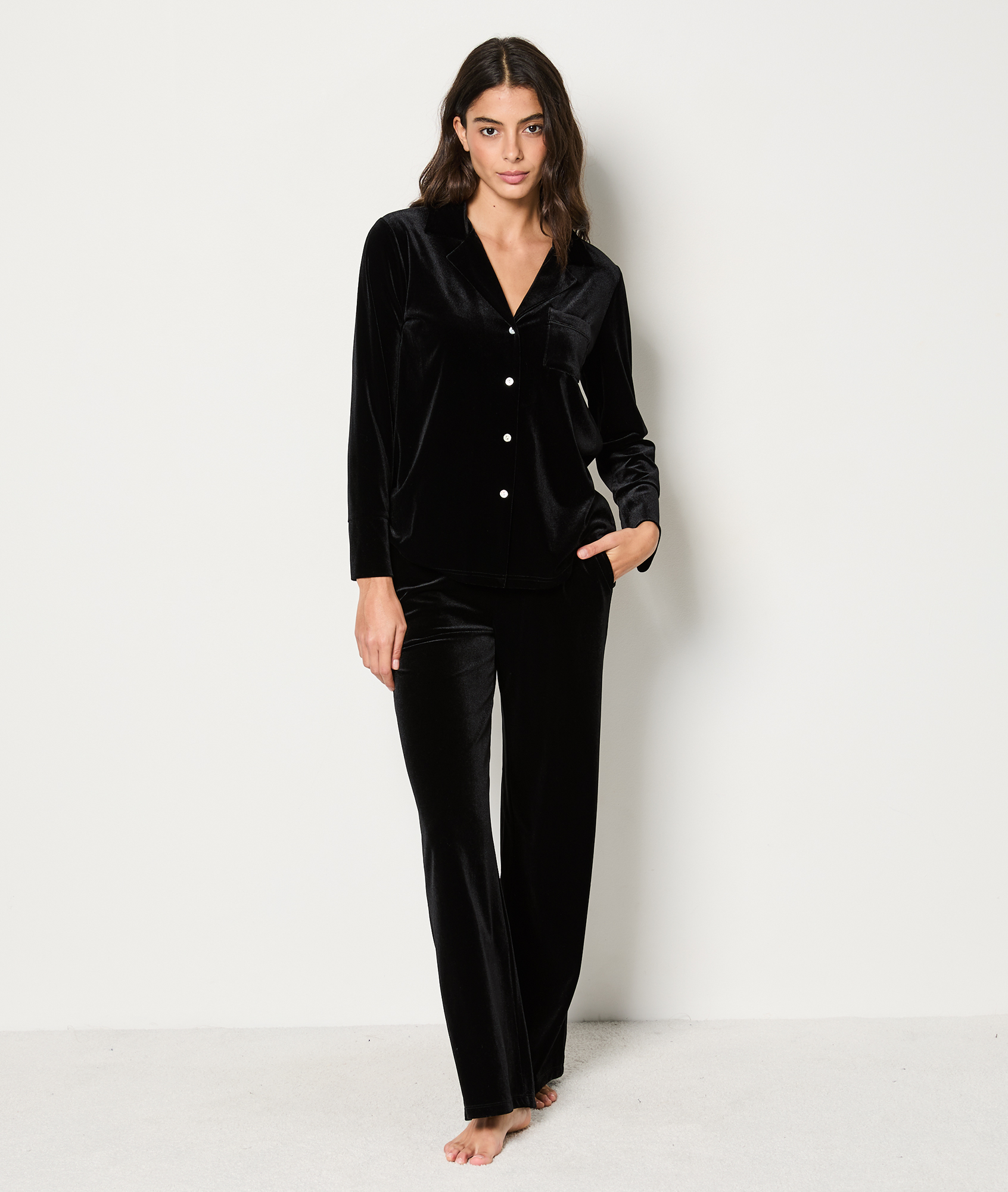 Pijamas Etam Deporte Rebajas Pantalón De Pijama De Terciopelo VEVY - Main Image