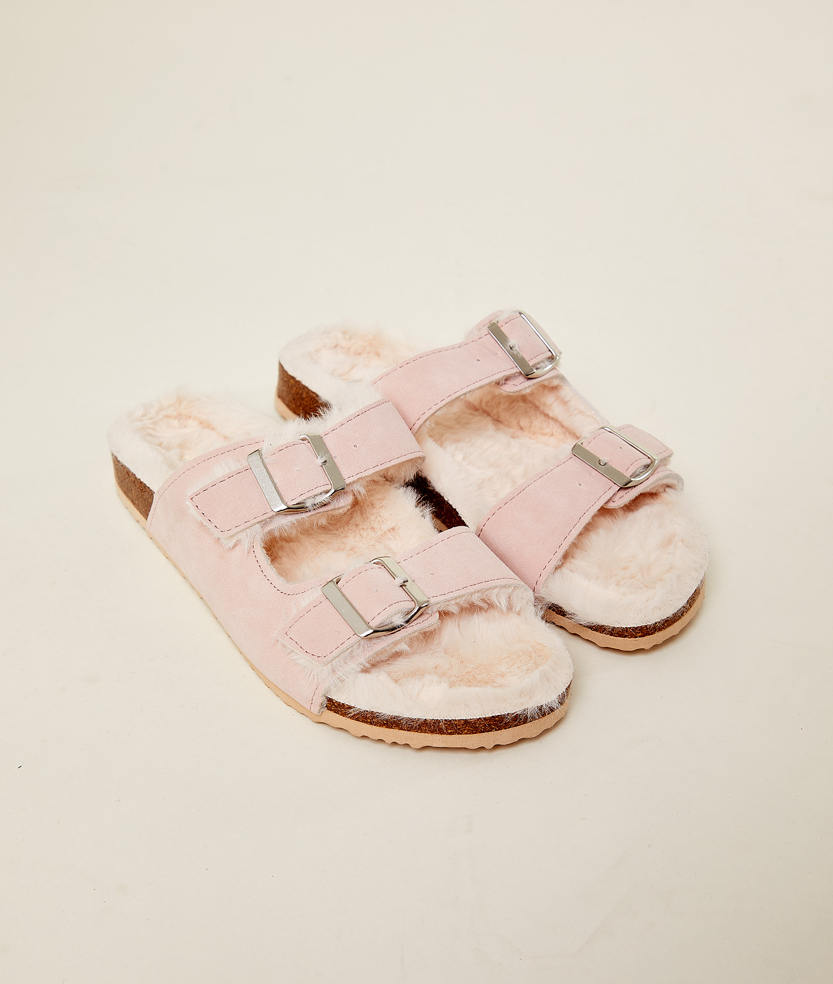 Sandalia franciscana pelo - AURSON - POUDRE - ETAM