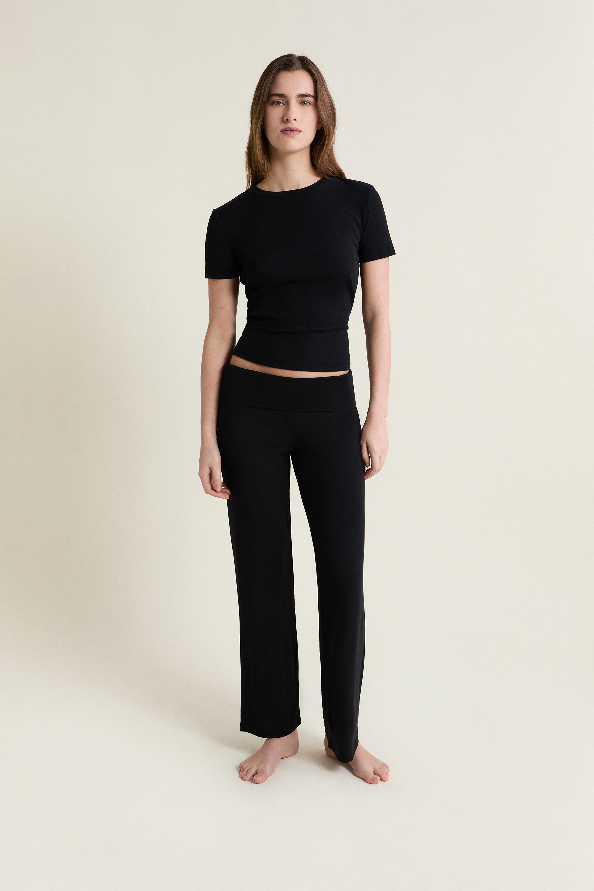 Pantalón de pijama ancho de modal JOSEPHINE NOIR - ETAM